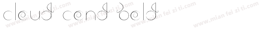 Cloud Cond Bold字体转换
